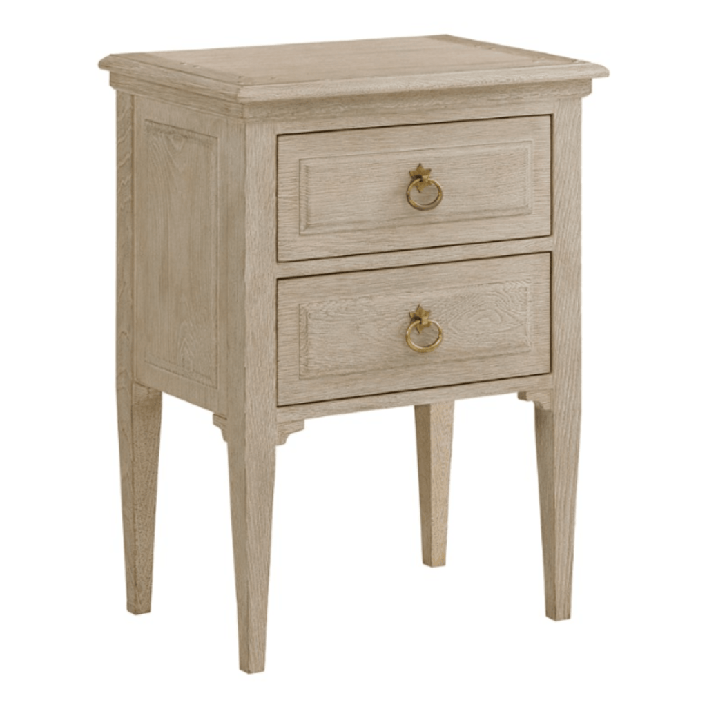 Modern History Weathered Oak Bedside Chest - Nightstands & Chests - The Well Appointed House