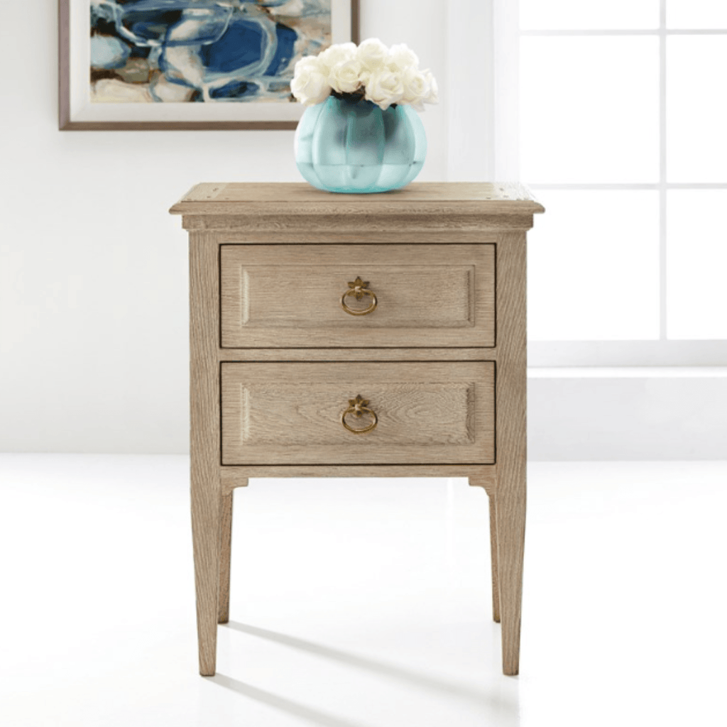 Modern History Weathered Oak Bedside Chest - Nightstands & Chests - The Well Appointed House