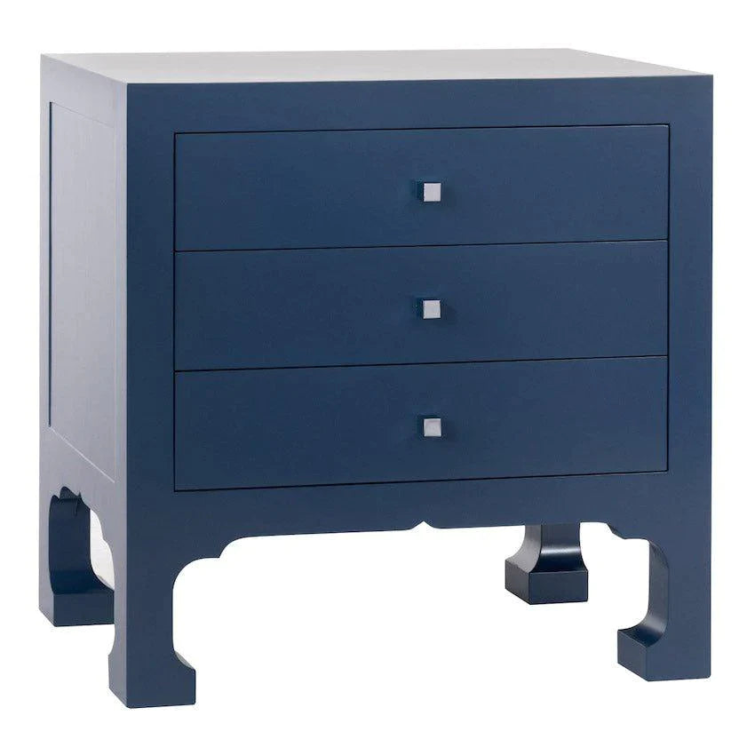 Morris Three Drawer Nightstand - Nightstands & Chests - The Well Appointed House