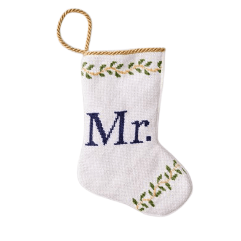 Mr. in Navy Stocking - Christmas Stockings - The Well Appointed House