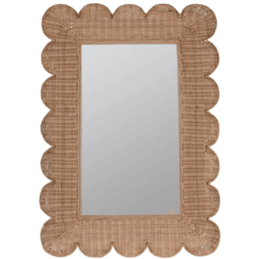 Natural Rattan Brooke Wall Mirror - Wall Mirrors - The Well Appointed House