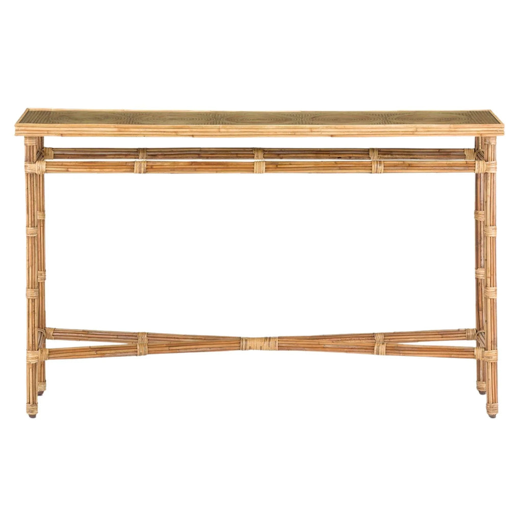 Natural Rattan Console Table - Sideboards & Consoles - The Well Appointed House