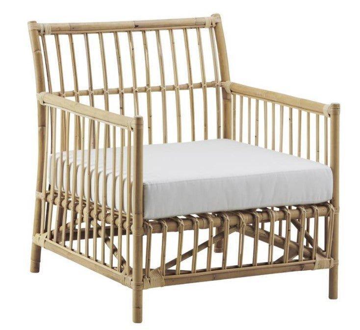 Natural Rattan Lounge Chair - Outdoor Chairs & Chaises - The Well Appointed House