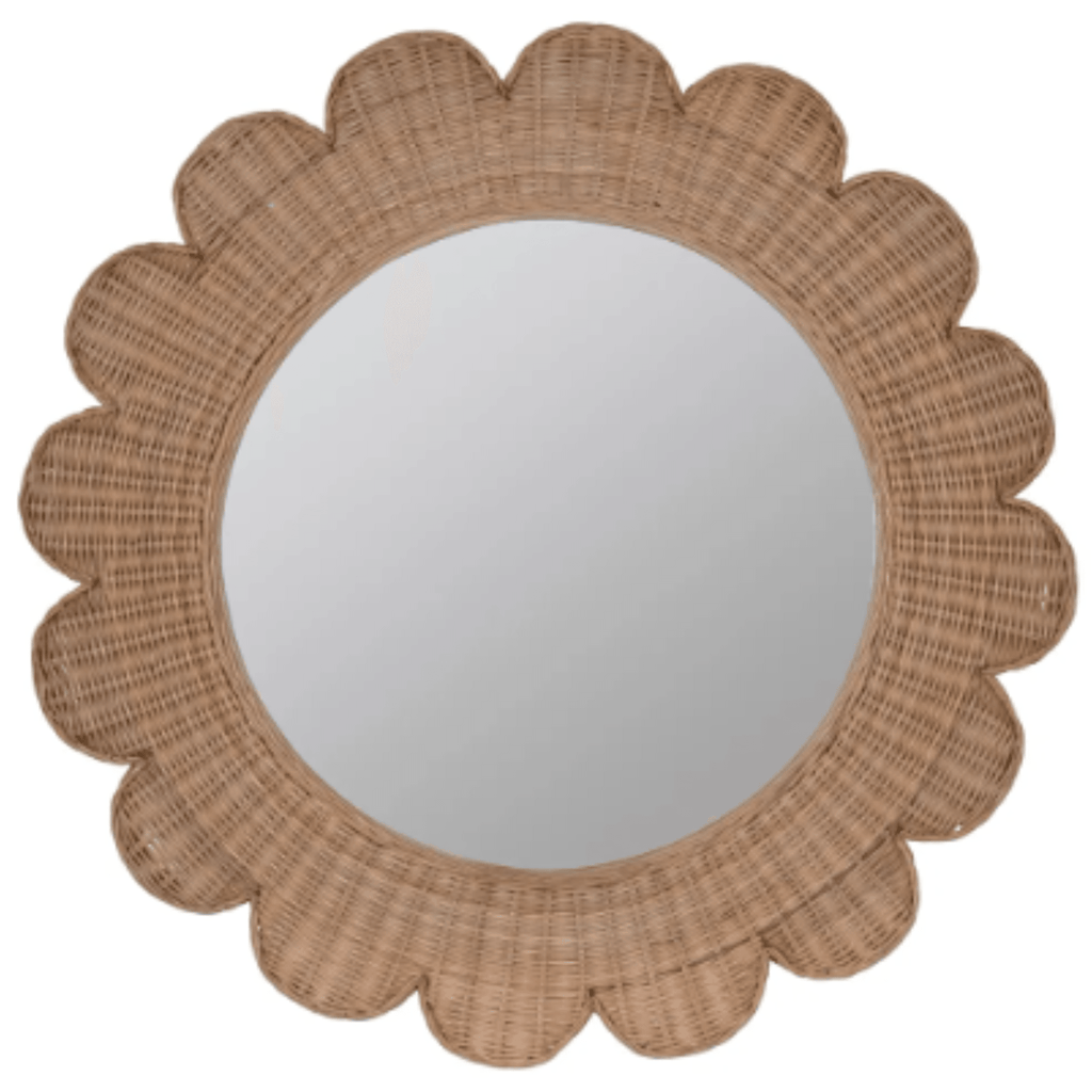 Natural Rattan Zachery Wall Mirror - Wall Mirrors - The Well Appointed House