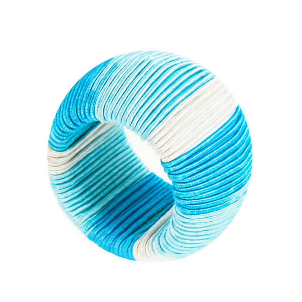 Set of 4 Turquoise Ombre Napkin Rings - The Well Appointed House
