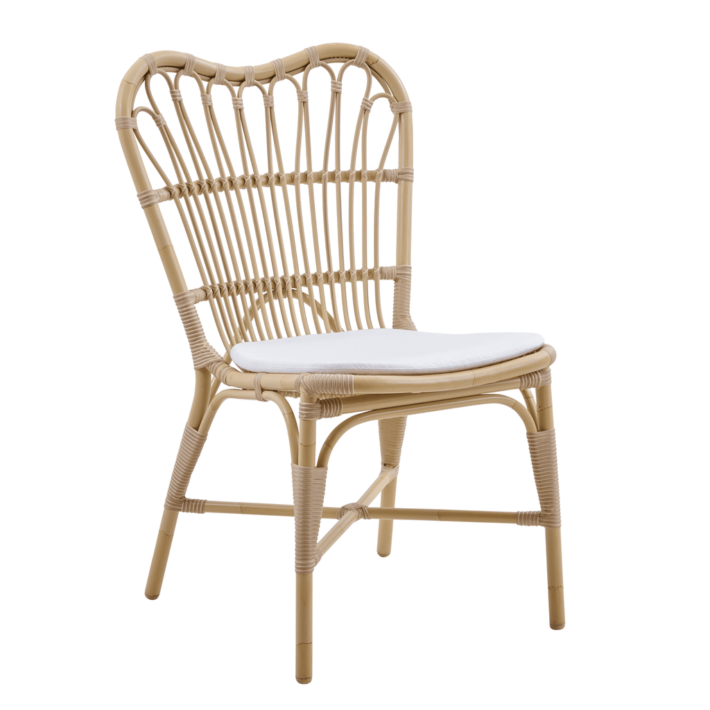Outdoor AluRattan™ & ArtFibre™ Curved Side Chair - Available in Two Colors - Outdoor Dining Tables & Chairs - The Well Appointed House
