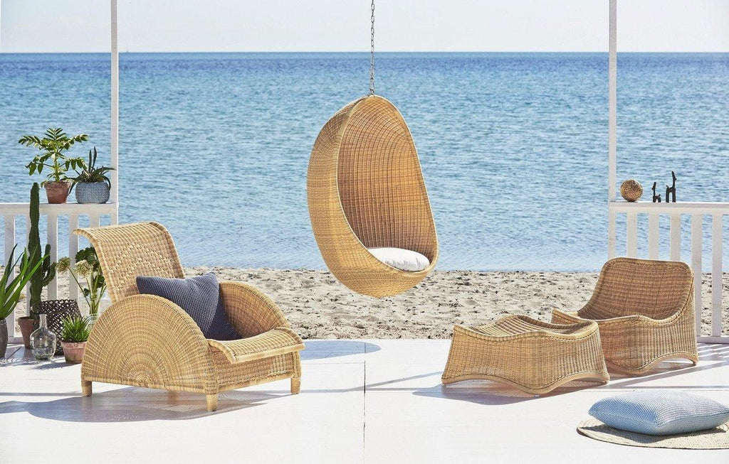 Outdoor AluRattan™ Curved Lounge Chair - Outdoor Chairs & Chaises - The Well Appointed House