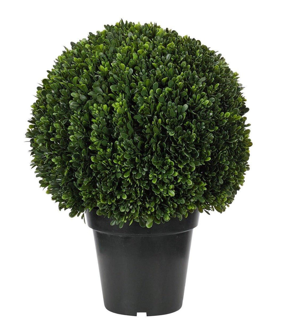 Outdoor UV Rated Faux Boxwood Ball Topiary - Florals & Greenery - The Well Appointed House