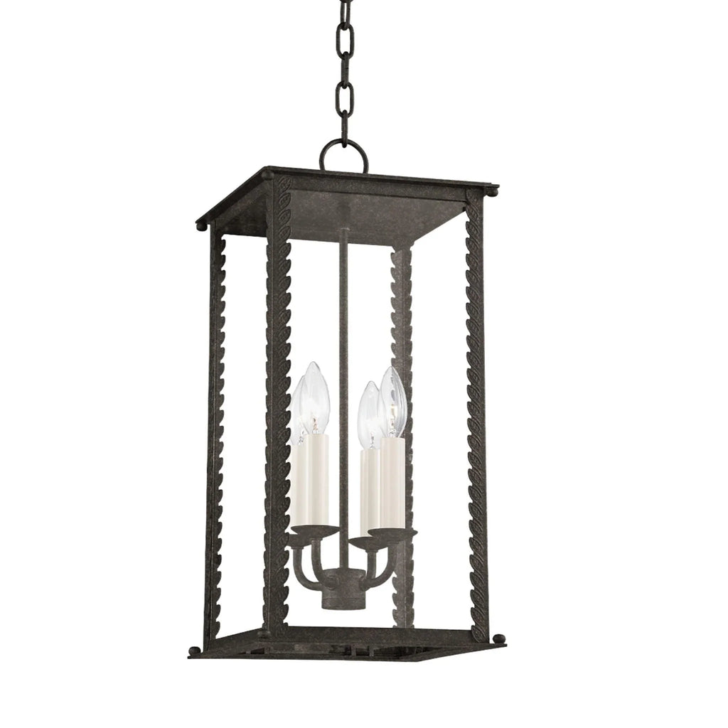 Outdoor Zuma Four Lamp Pendant Light in French Iron Finish - Outdoor Lighting - The Well Appointed House