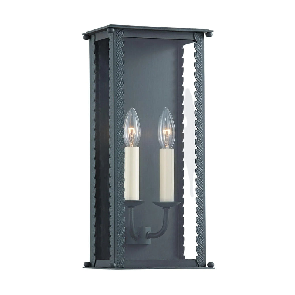 Outdoor Zuma Two Lamp Wall Sconce in Verdigris Finish - Outdoor Lighting - The Well Appointed House