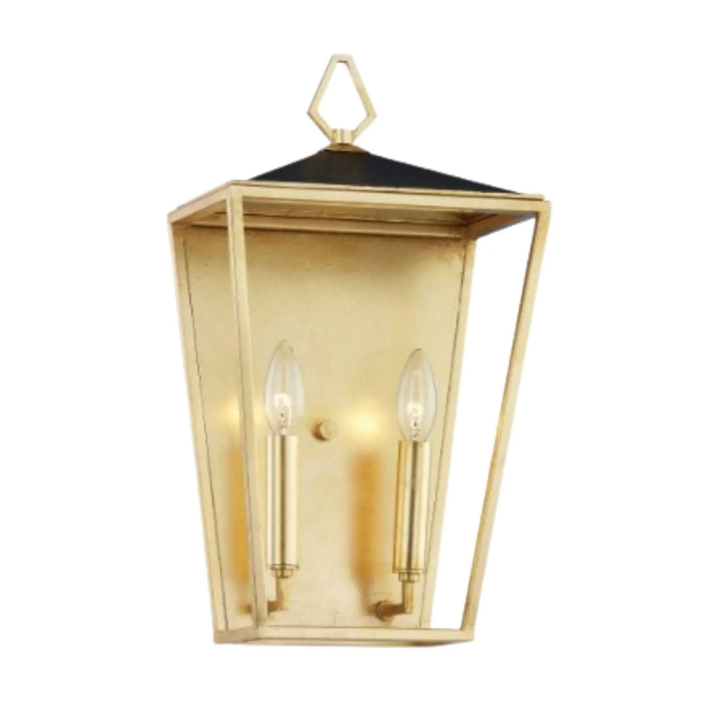 Paxton Black and Gold Wall Sconce - Sconces - The Well Appointed House