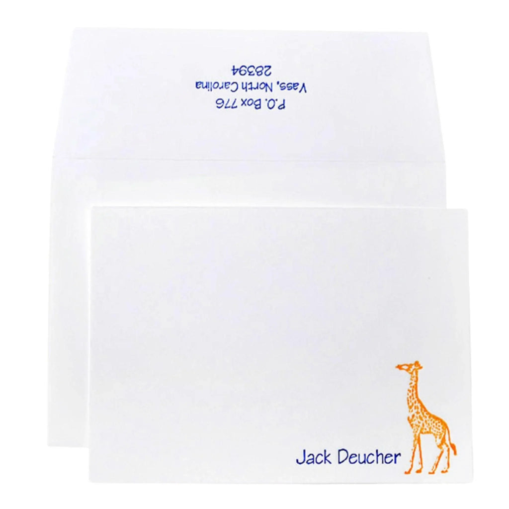Personal Stationery With Giraffe Design - Stationery & Desk Accessories - The Well Appointed House