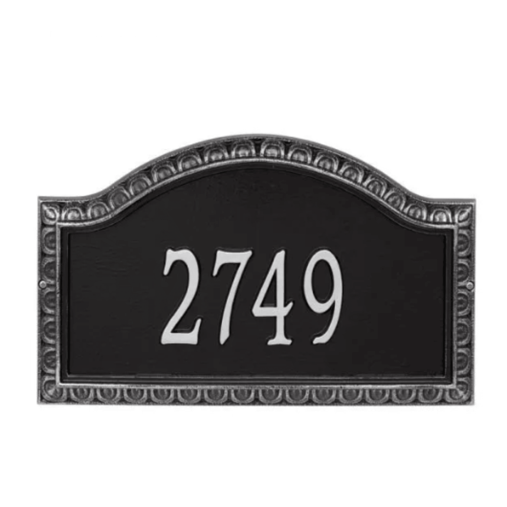Personalized One Line Penhurst Grande Address Wall Plaque – Available in Multiple Finishes - Address Signs & Mailboxes - The Well Appointed House