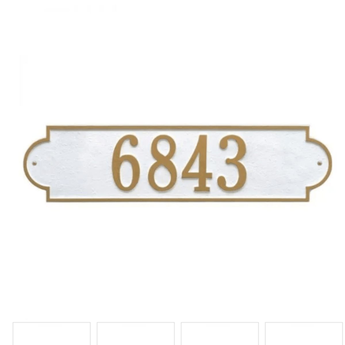 Personalized One Line Richmond Address Wall Plaque Available in Mult