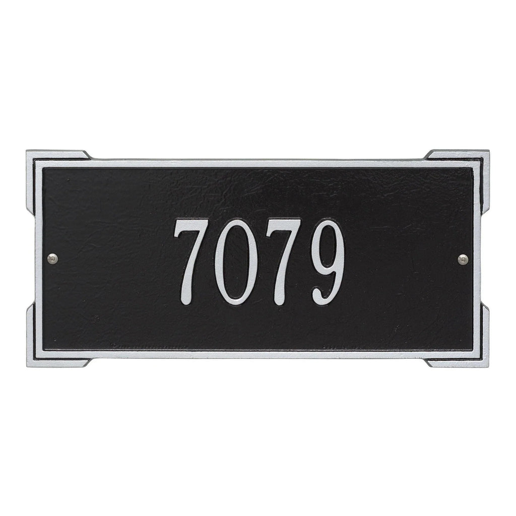 Personalized Standard Roanoke 1 Line Address Wall Plaque – Available in Multiple Finishes - Address Signs & Mailboxes - The Well Appointed House