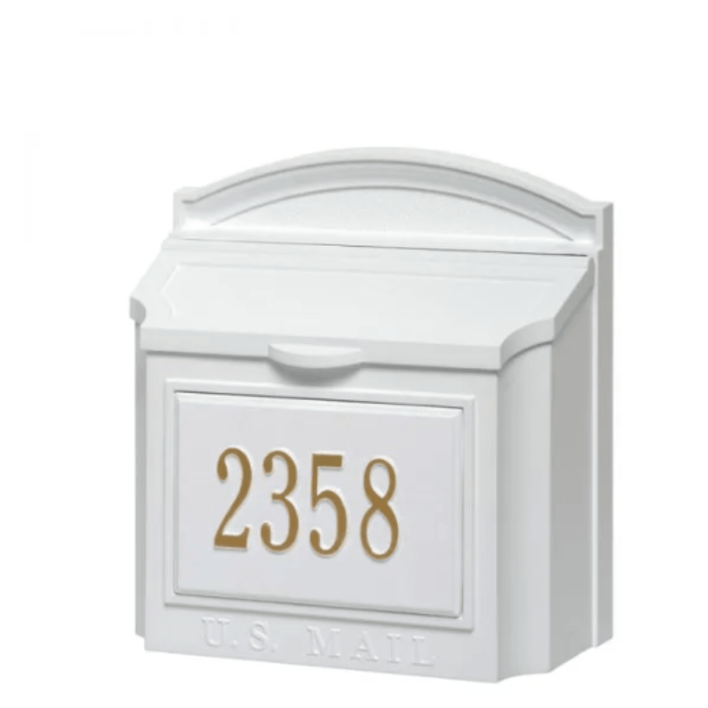 Personalized Wall Mailbox With House Number – Available in Multiple Finishes - Address Signs & Mailboxes - The Well Appointed House