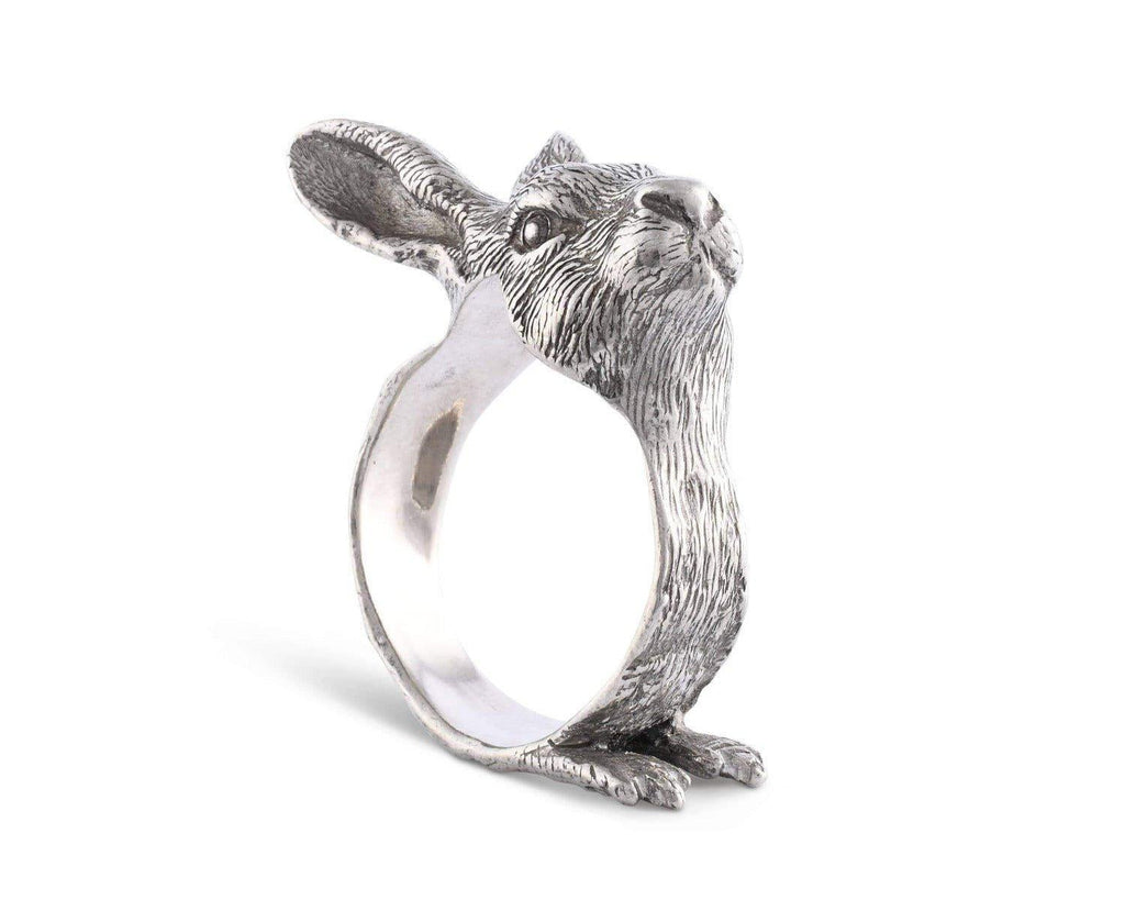 Pewter Rabbit Napkin Rings - Placemats & Napkin Rings - The Well Appointed House