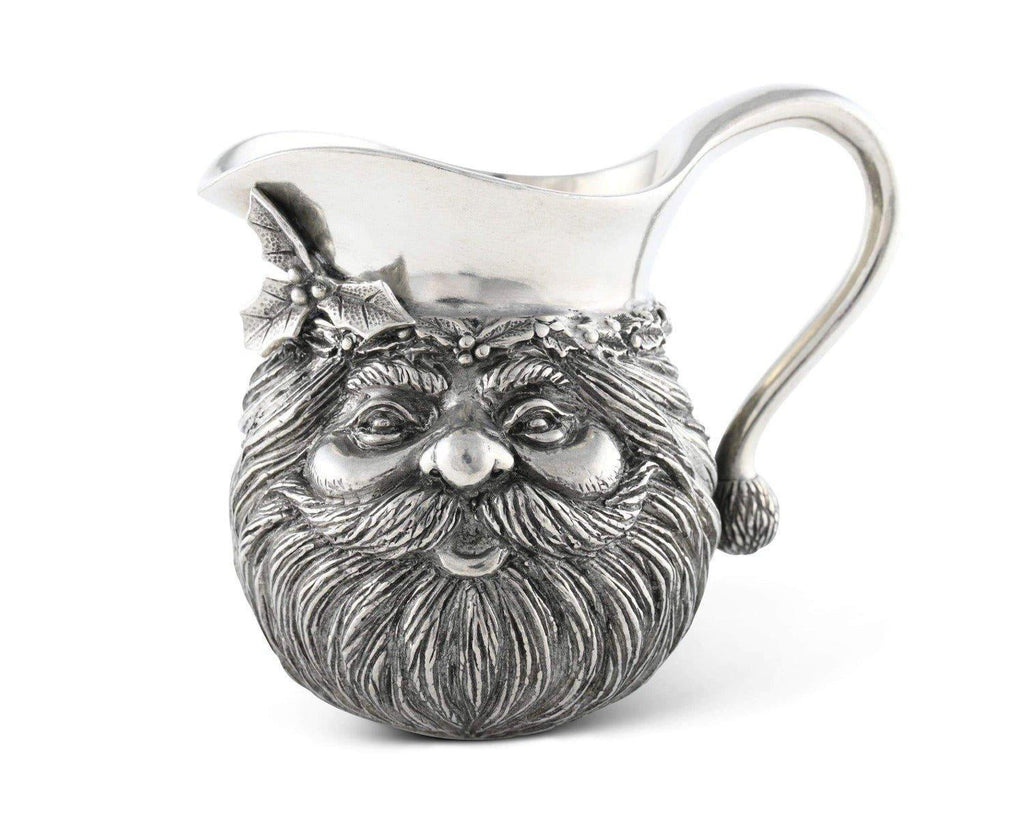 Pewter Santa Creamer Serveware Great for Holiday Entertaining - Serveware - The Well Appointed House