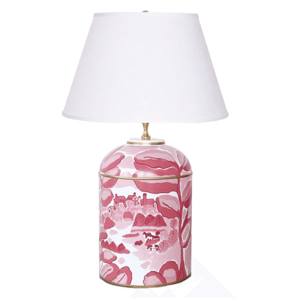 Pink Bristow Tea Caddy Lamp - Table Lamps - The Well Appointed House