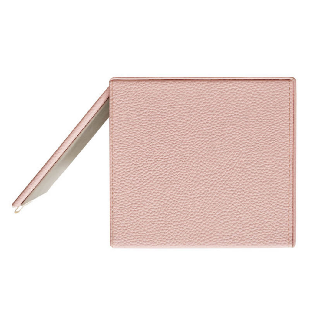 Light Pink Faux Leather Tissue Box Cover - The Well Appointed House
