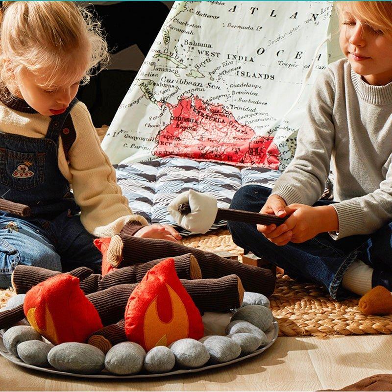 Plush Campfire with Smores Toy for Kids - Little Loves Pretend Play - The Well Appointed House