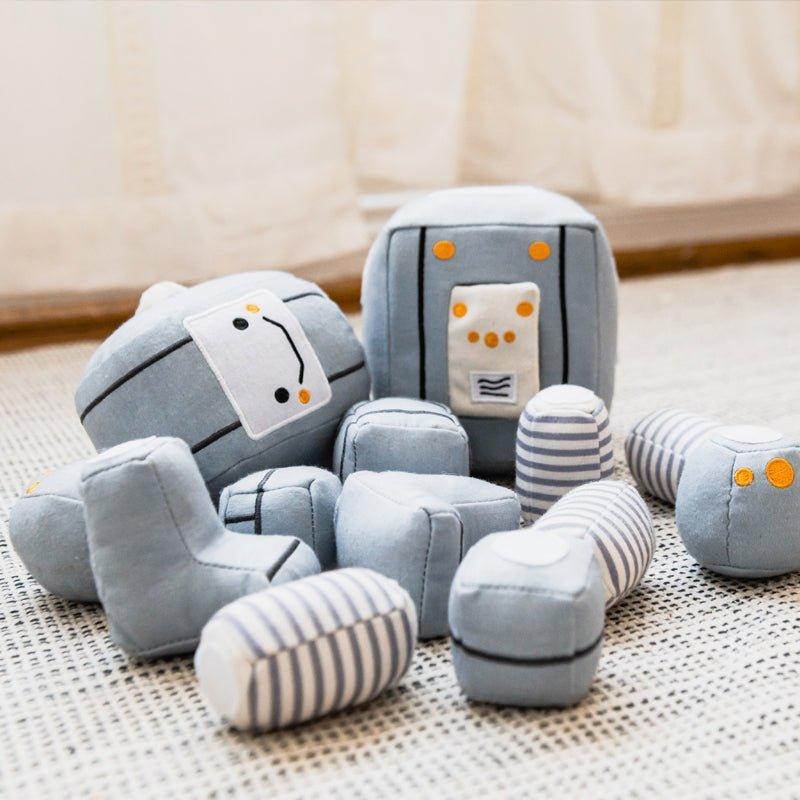 Plush Pull Apart Robot for Kids - Little Loves Stuffed Toys - The Well Appointed House