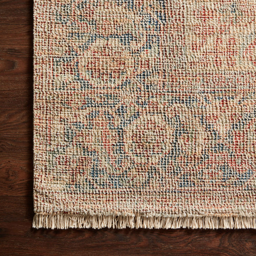 Priya Brick / Navy Area Rug - The Well Appointed House