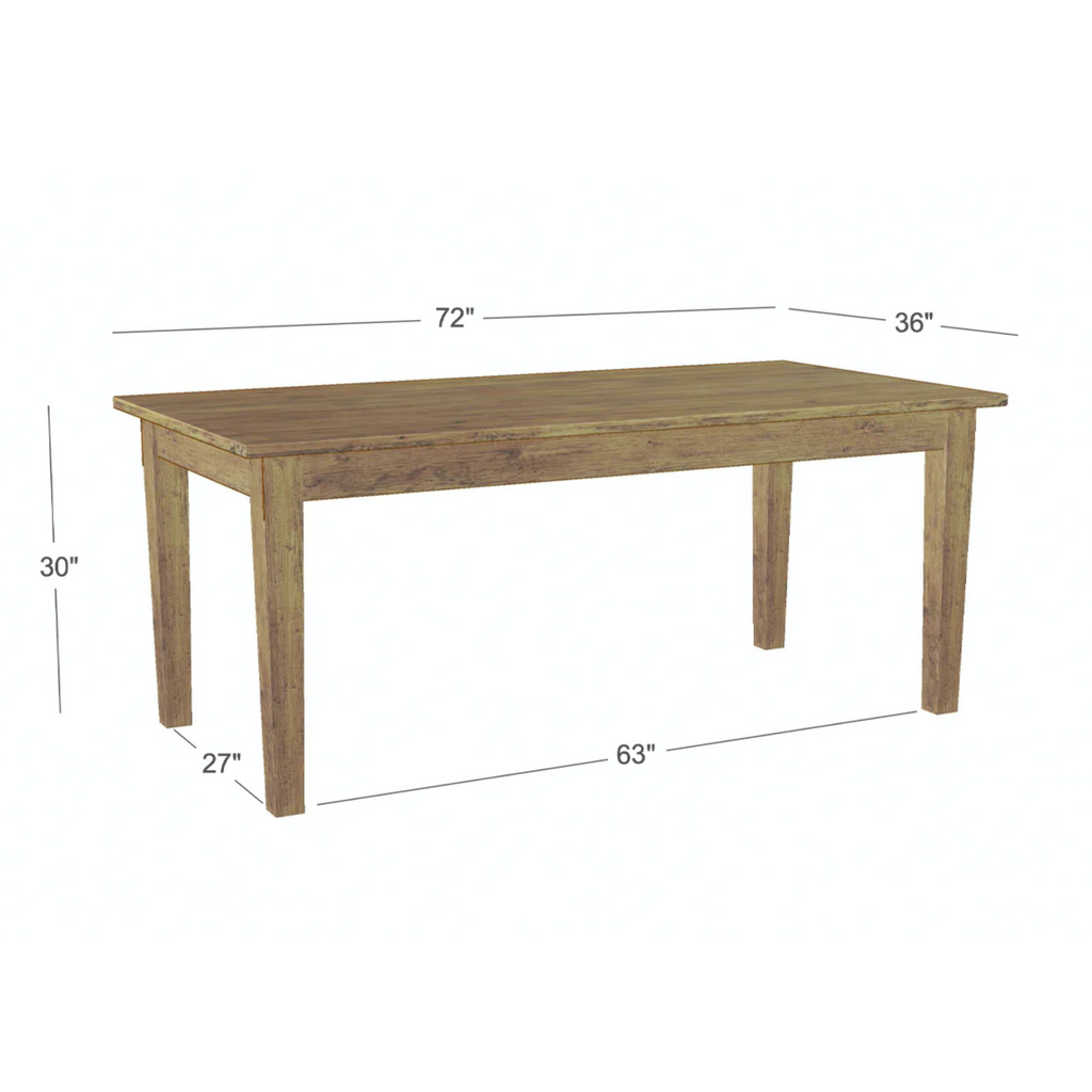 Provence White Pine Farm Table - The Well Appointed House