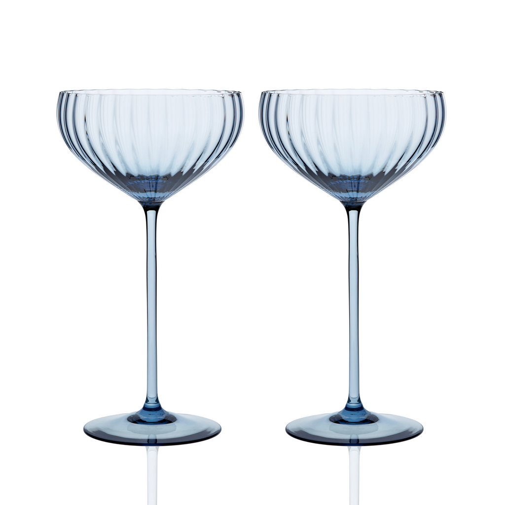 Set of Two Quinn Ocean Coupe Glasses - The Well Appointed House