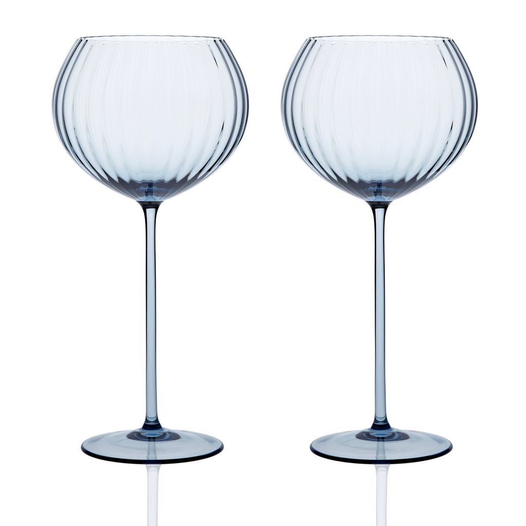 Set of Two Quinn Ocean Red Wine Glasses - The Well Appointed House