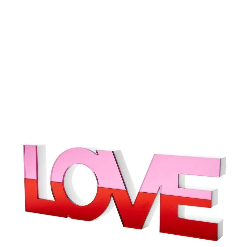 Red Mirrored Love Stand Alone Accessory - Decorative Objects - The Well Appointed House