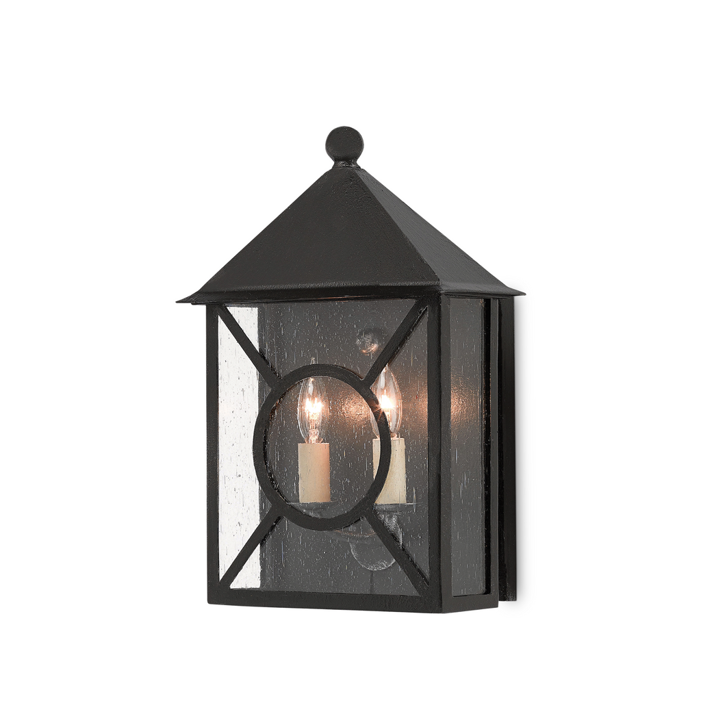 Ripley Outdoor Wall Sconce in Midnight - The Well Appointed House 