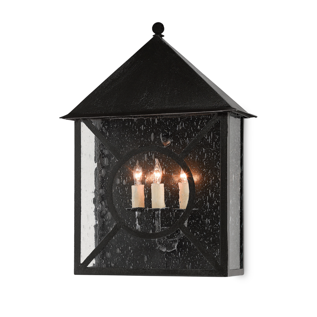 Ripley Outdoor Wall Sconce in Midnight - The Well Appointed House 