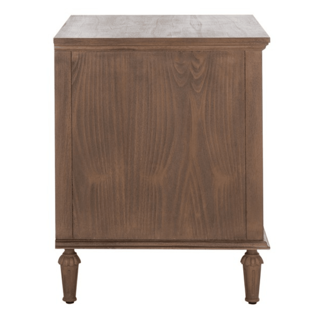 Rococo One Drawer Wood Nightstand - Nightstands & Chests - The Well Appointed House