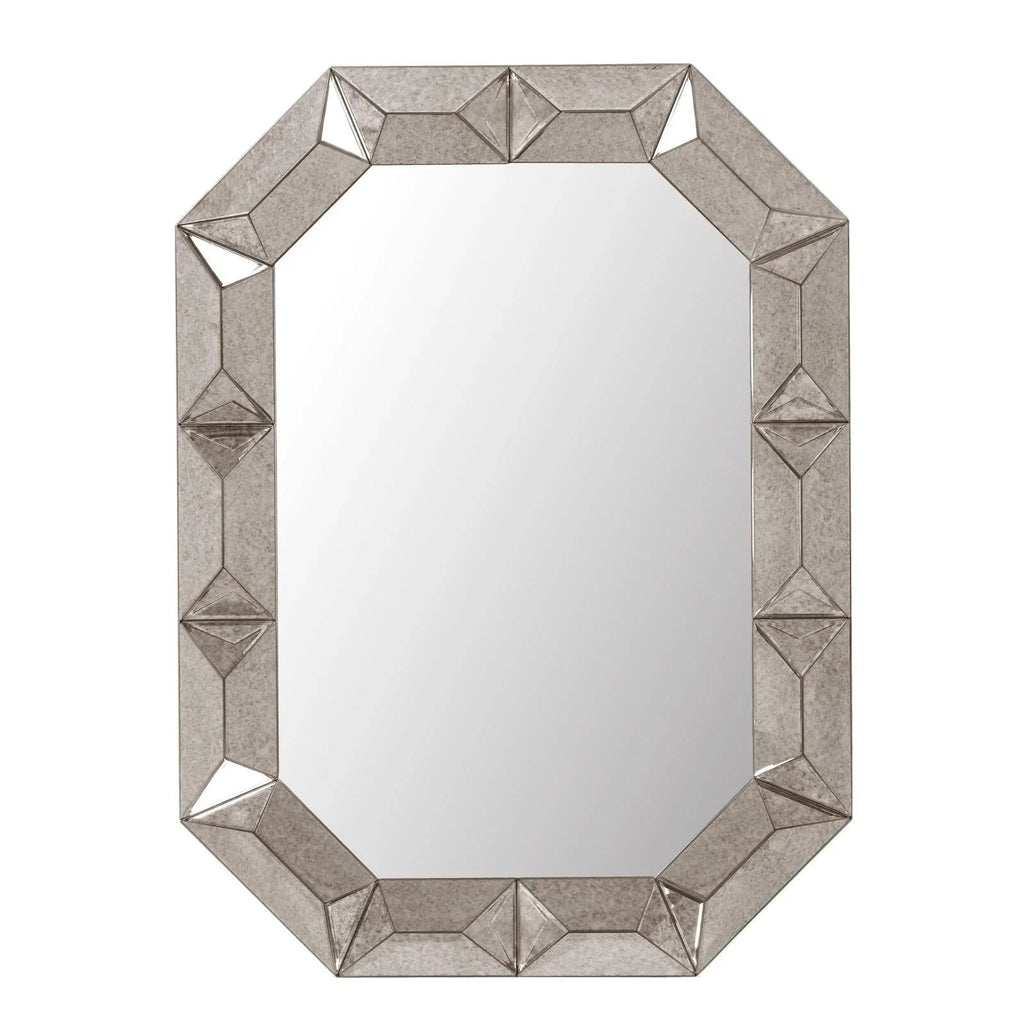 Romano Mirror with Antique Mirrored Wood Frame - Wall Mirrors - The Well Appointed House