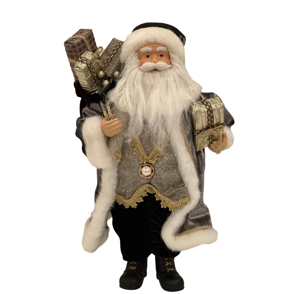 Santa With Presents Christmas Figurine - The Well Appointed House 