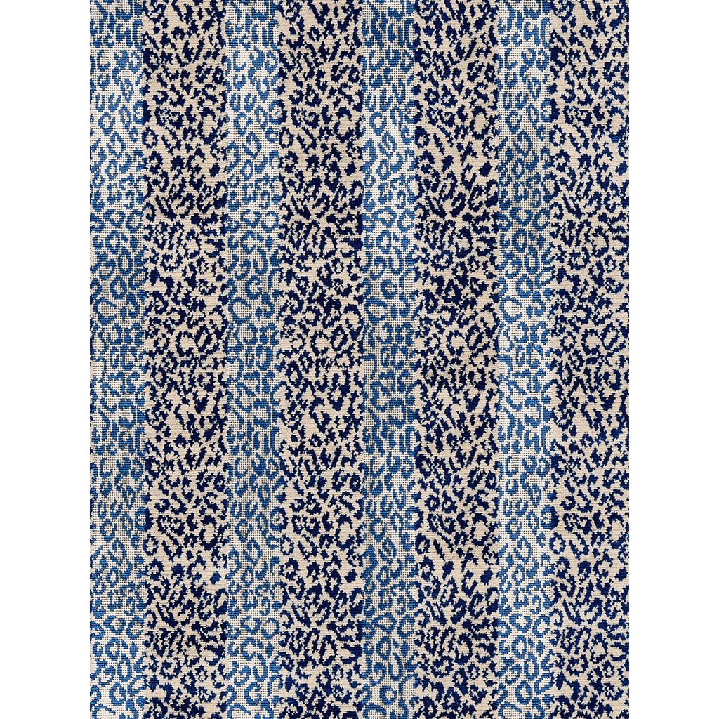 Scalamandre Corbet Leopard Print Fabric in Blue - Fabric by the Yard - The Well Appointed House