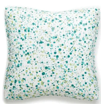 Scalamandre Mermaid Shades of Green Spatter Throw Pillow - Pillows - The Well Appointed House