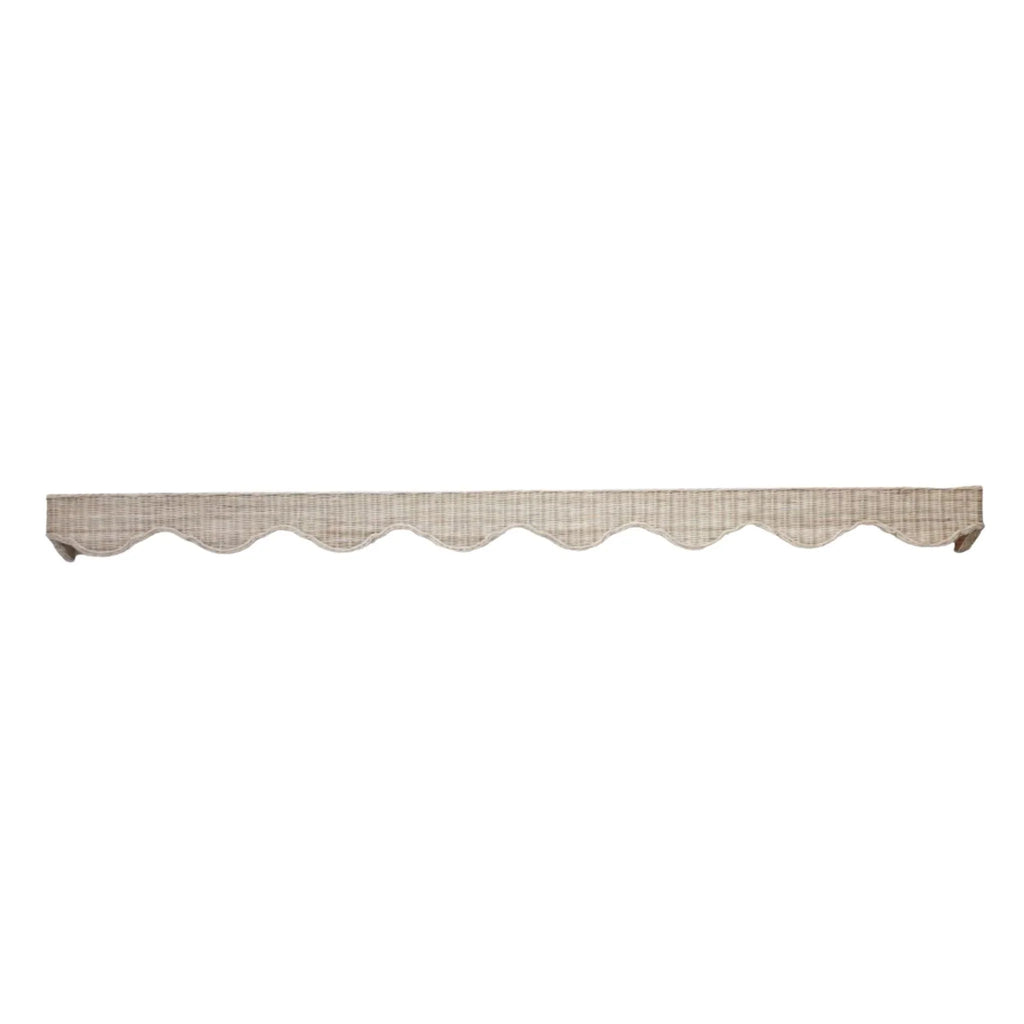 Scalloped Wicker Valance 5' - Wall Shelves - The Well Appointed House