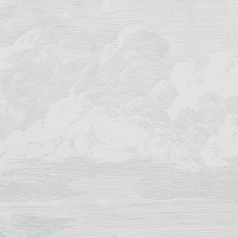 Schumacher Cloud Toile Wallpaper in Quartz - Wallpaper - The Well Appointed House