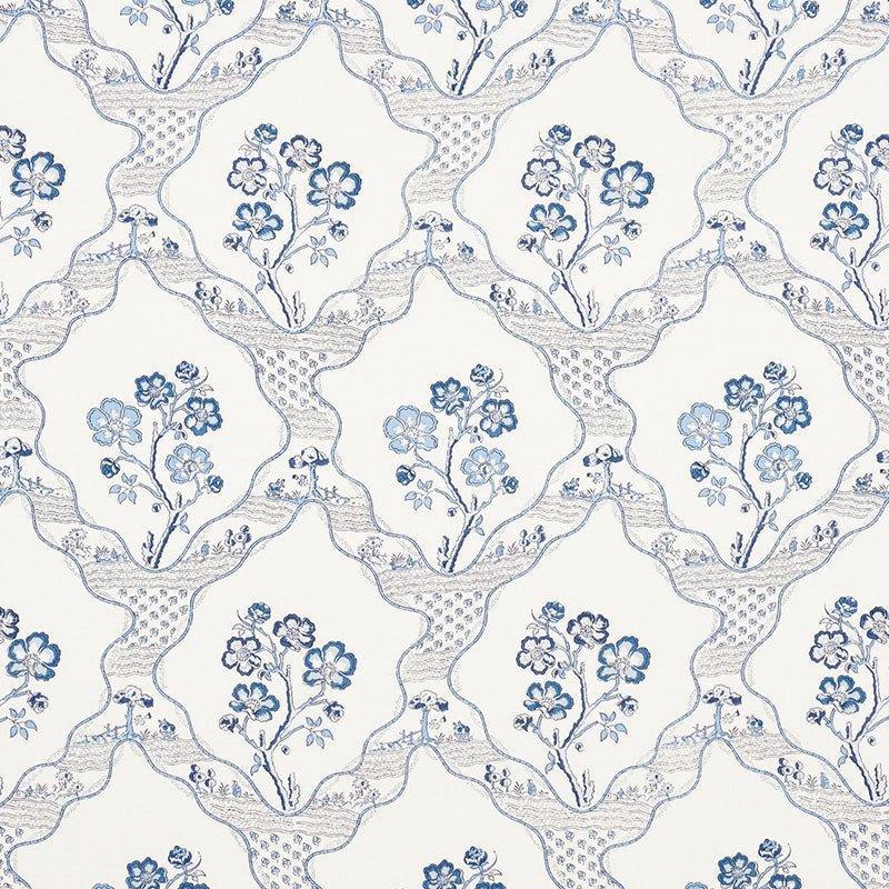 Schumacher Marella Fabric in Delft - Fabric - The Well Appointed House
