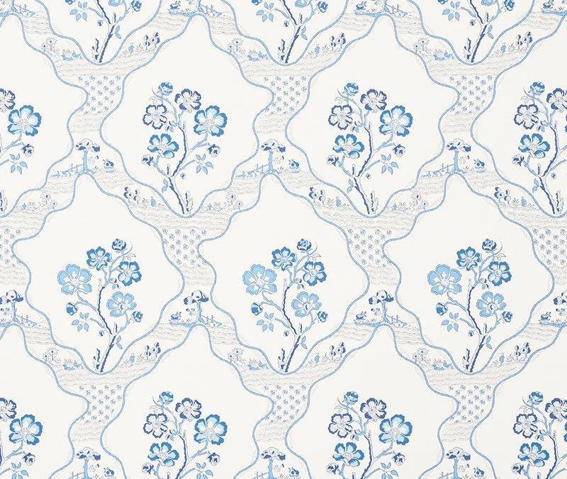 Schumacher Marella Wallpaper in Delft - Wallpaper - The Well Appointed House