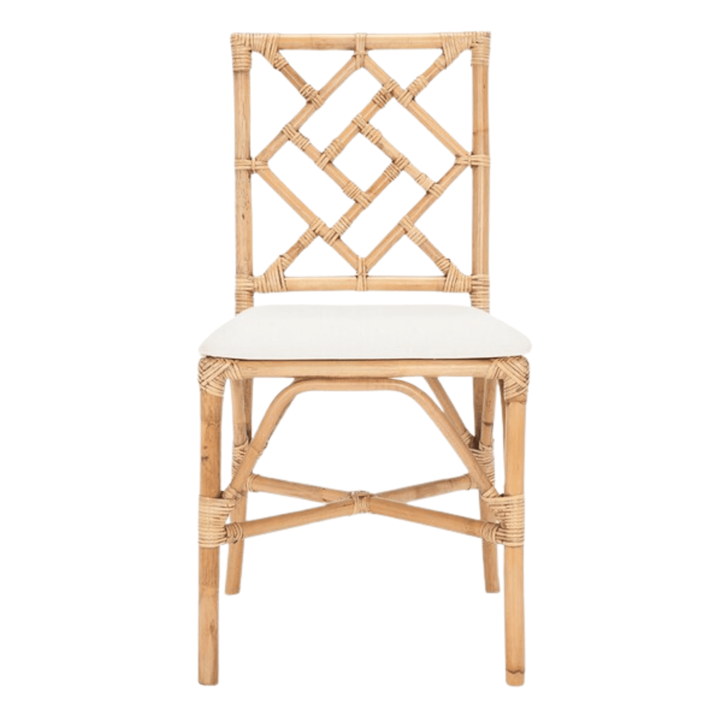 Set of 2 Chinoserie Bamboo Inspired Dining Chairs - Dining Chairs - The Well Appointed House