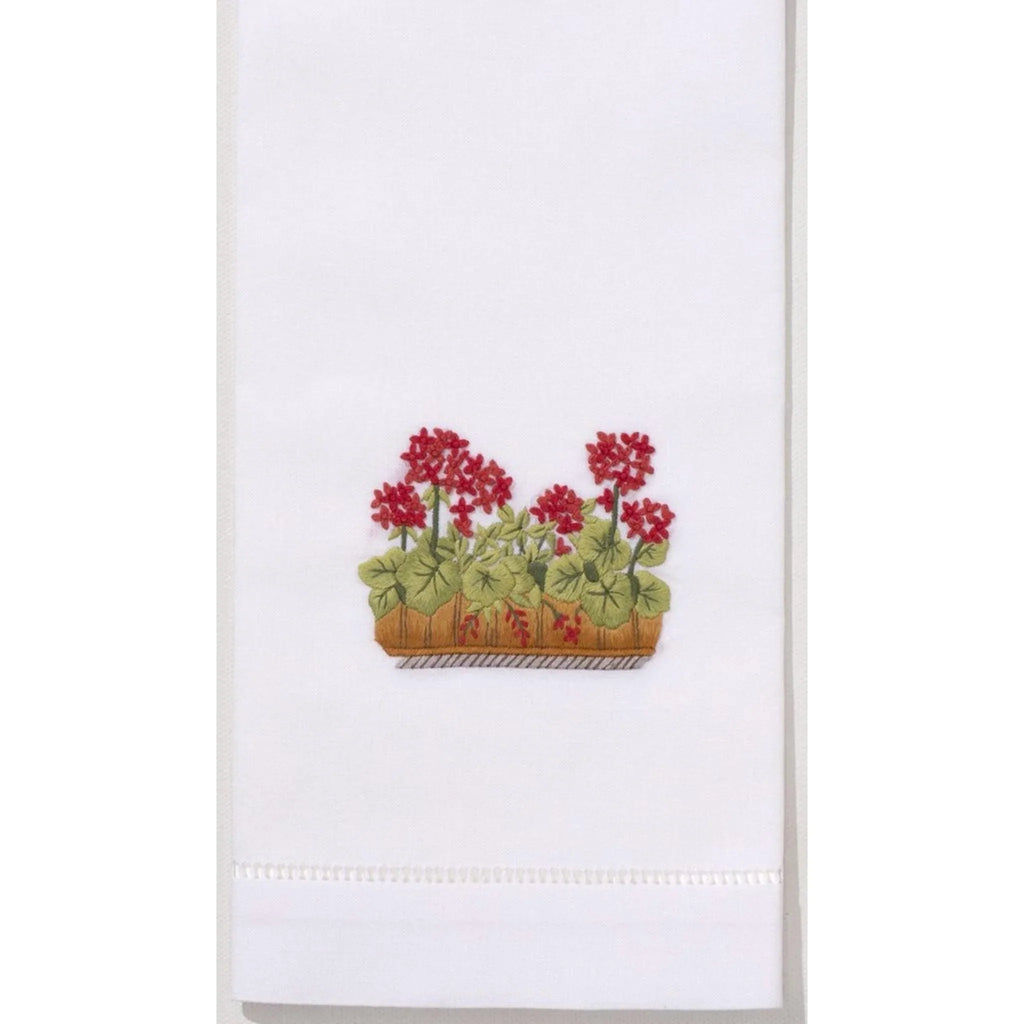 Set of 2 French Geranium Hand Towels - Hand Towels - The Well Appointed House