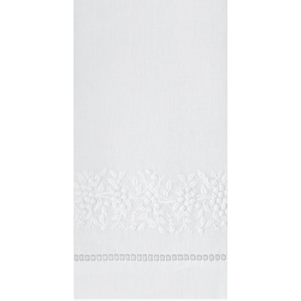 Set of 2 Jardin Monochrome Linen Hand Towels - Hand Towels - The Well Appointed House