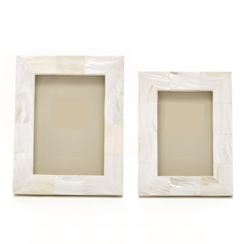 Set of 2 Mother of Pearl Photo Frames - Picture Frames - The Well Appointed House