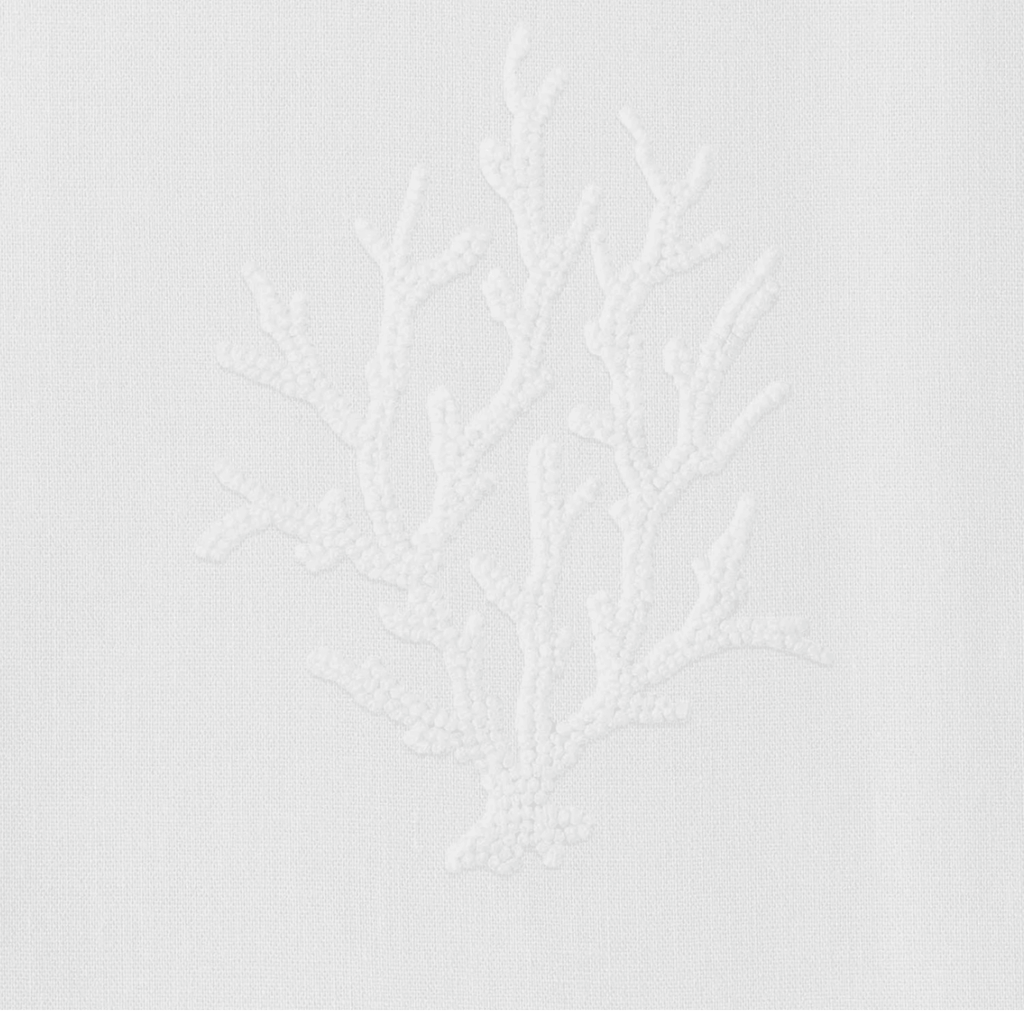 Set of 4 White Coral Knot Dinner Napkin - Dinner Napkins - The Well Appointed House