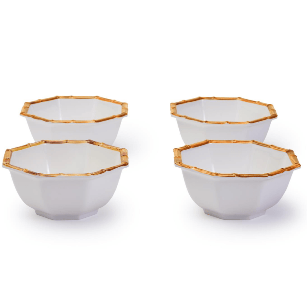 Set of Four Bamboo Touch Melamine Individual Bowls - Trays & Serveware - The Well Appointed House