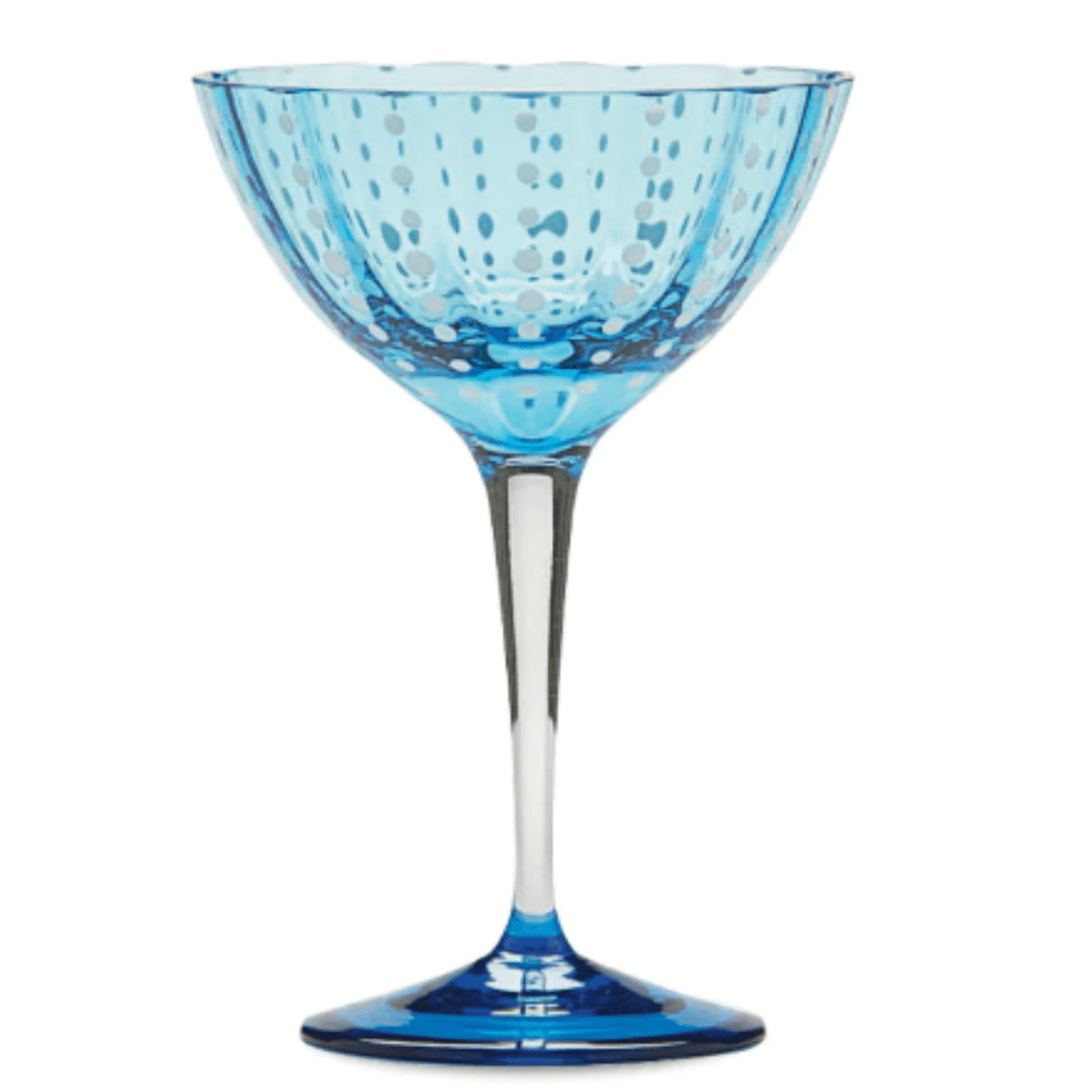Set of Two Perle Colored Glass Cocktail Goblets - Drinkware - The Well Appointed House