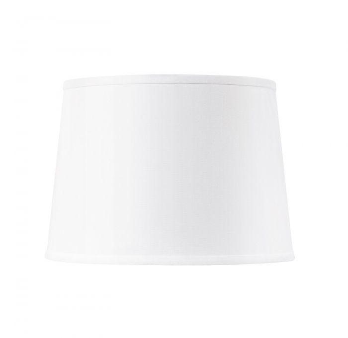 Shade 14" with Nickel, White - Lamp Shades - The Well Appointed House